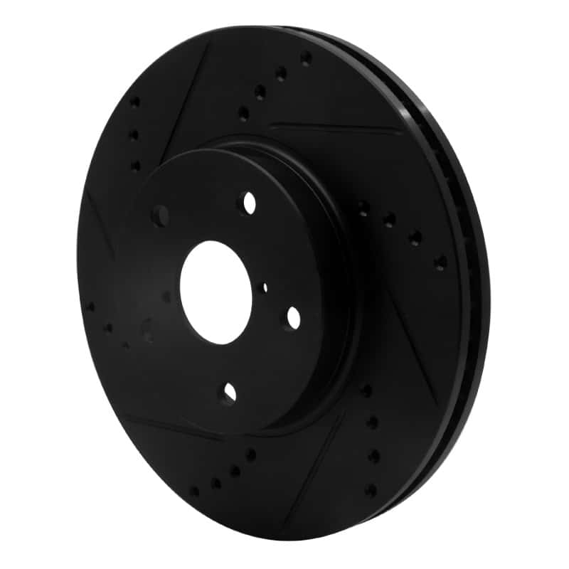 R1 Concepts — R1 15-19 Subaru Legacy Front Left Drilled & Slotted Black Brake Rotor
R1 Brake Rotor Drill - view 2