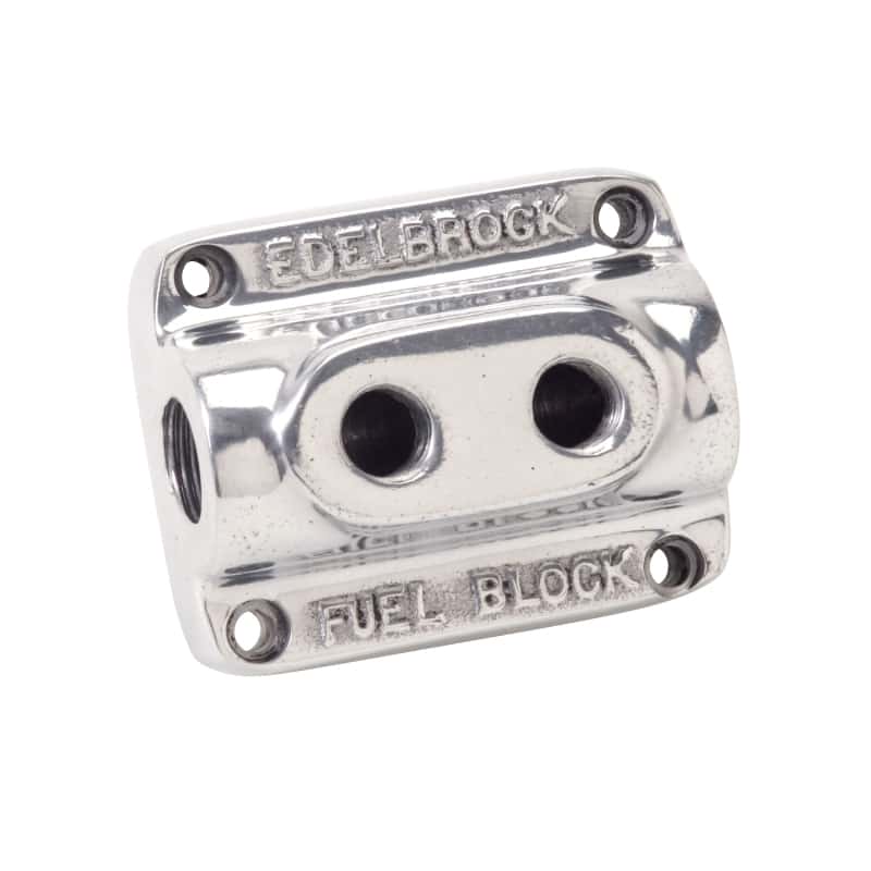 Edelbrock — Edelbrock Polished Fuel Block Dual Carb
CARB COMPONENTS - view 5