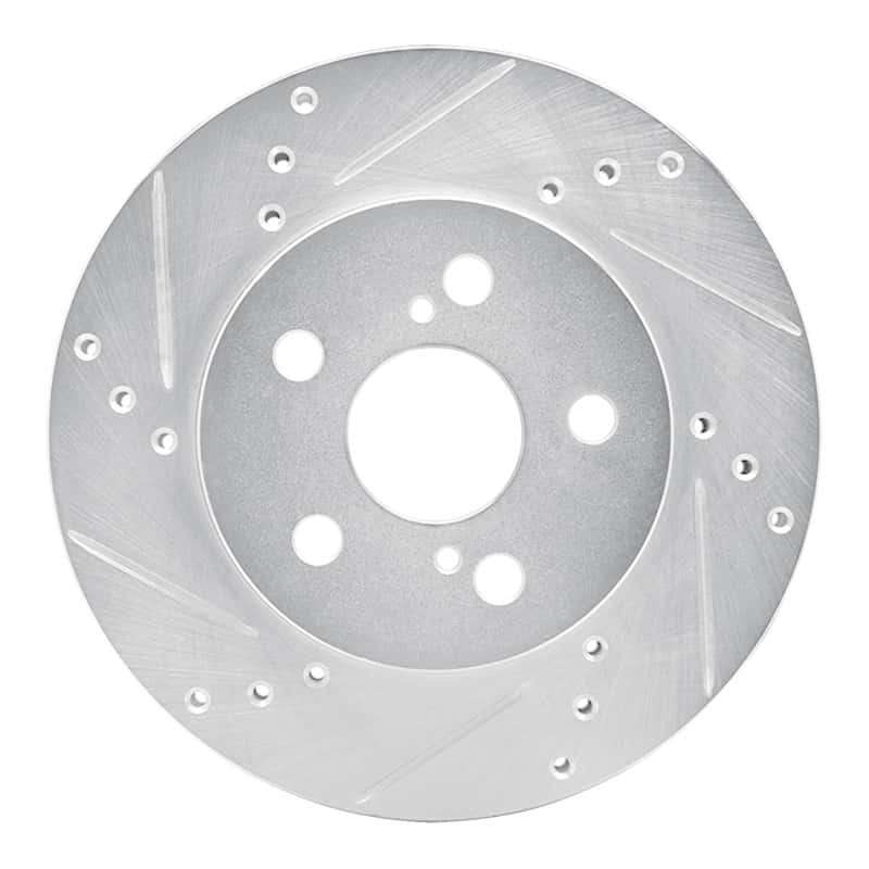R1 Concepts — R1 16-22 Toyota Prius Front Left Drilled & Slotted Silver Brake Rotor
R1 Brake Rotor Drill - view 1