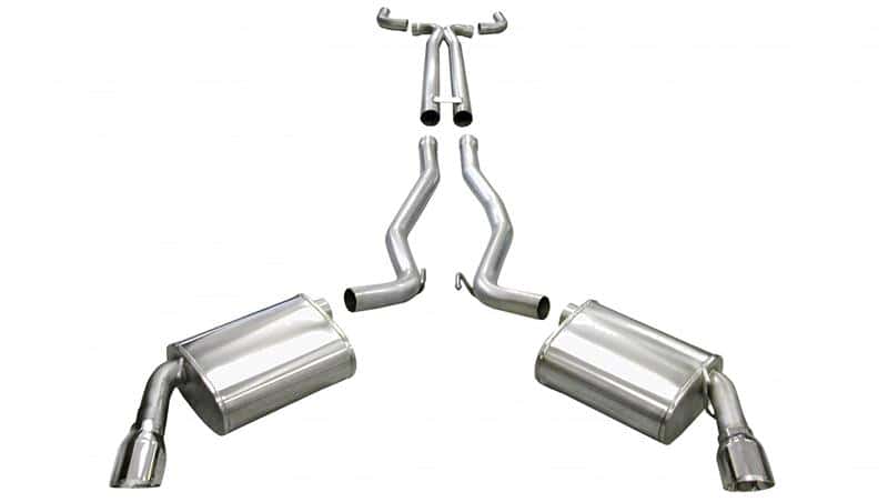 CORSA Performance — Corsa 2011-2015 Chevrolet Camaro Convertible SS 6.2L V8 Manual Polished Sport Cat-Back + XO Exhaust
Exhaust - view 2