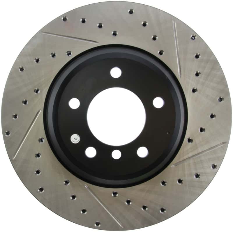 Stoptech — StopTech 07-09 BMW 335 (E90/E92/E93) Slotted & Drilled Left Front Rotor
Slot/Drill Rotor - view 2