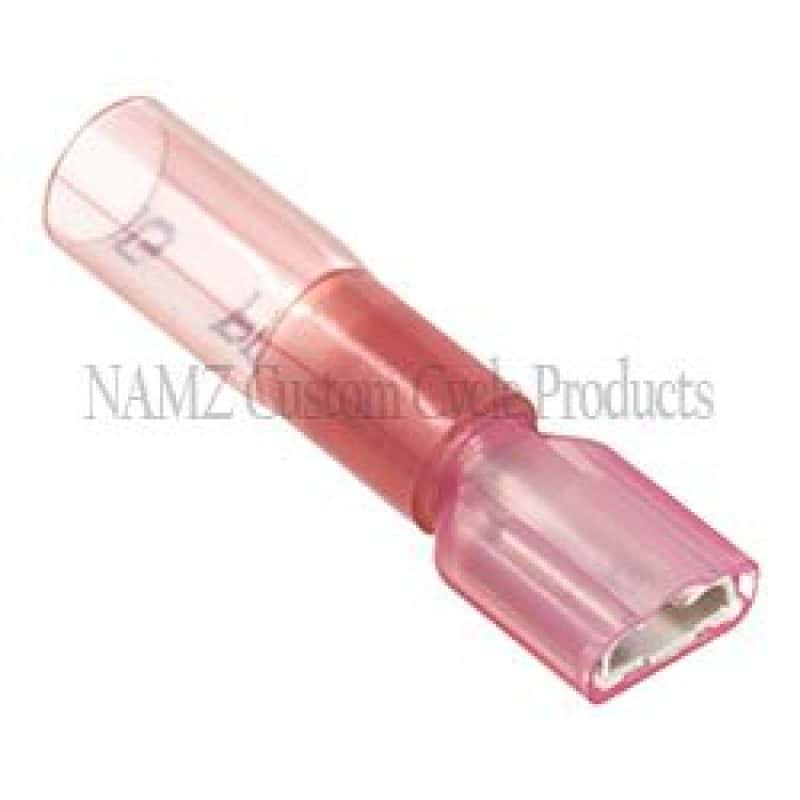 NAMZ — NAMZ Heat Sealable .25in. Female Quick Disconnect Terminals 22-18g (25 Pack) - view 2
