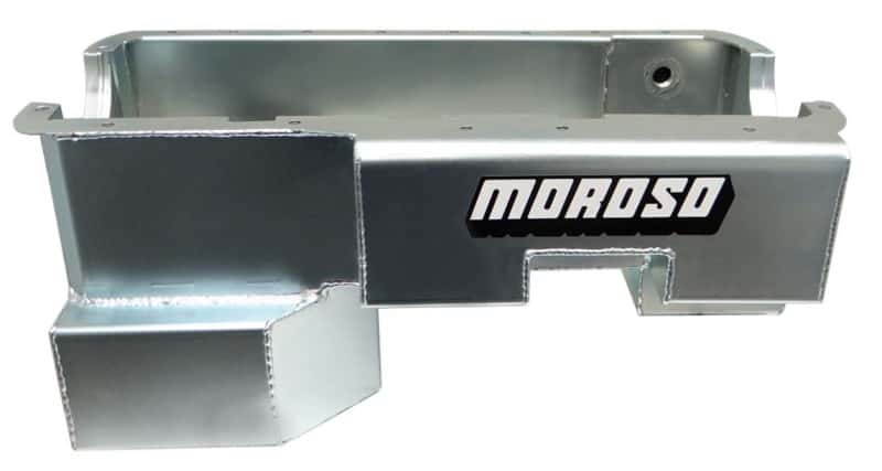 Moroso — Moroso Ford 351W (w/Rear Sump & Billet End Seals) Power Pouch Wet Sump 7qt 9in Steel Oil Pan - view 1