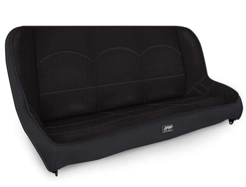 PRP Seats — PRP Jeep JKU/JLU Low Back Rear Bench - Black
Bench - view 2