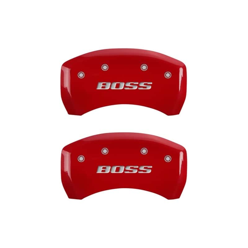 MGP — MGP Rear set 2 Caliper Covers Engraved Rear Boss Red finish silver ch
Caliper Covers - view 1