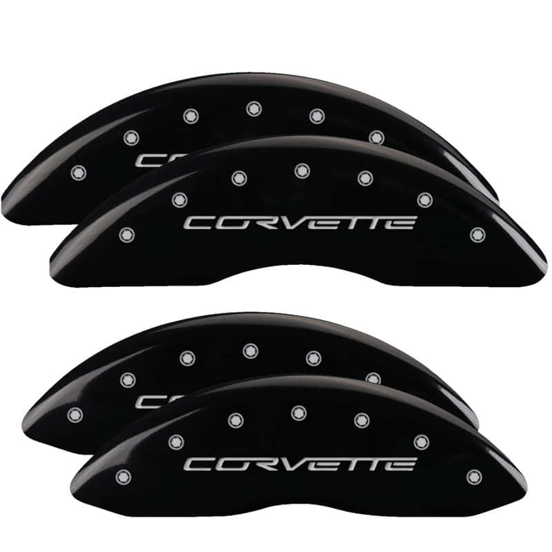 MGP — MGP 4 Caliper Covers Engraved Front & Rear C6/Corvette Black finish silver ch
Caliper Covers - view 1