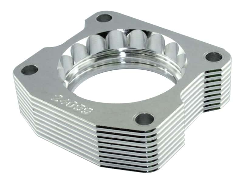 aFe — aFe Silver Bullet Throttle Body Spacers TBS Toyota Tacoma 96-04 L4-2.4/2.7L
Throttle Body Spacer
TBdySpacer - view 1