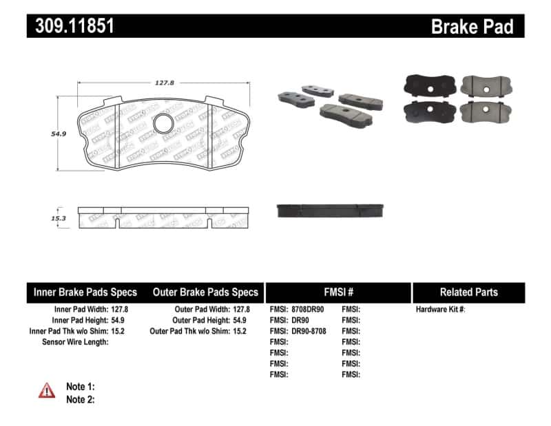 Stoptech — StopTech Performance 06-09 Chevy Corvette Z06 Rear Brake Pads
Sport Brake Pad - view 5