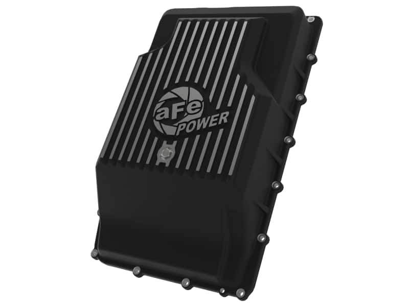 aFe — aFe 17-24 Ford F-150 10R60/10R80 Pro Series Rear Transmission Pan Black w/ Machined Fins
Transmission Pan - view 1