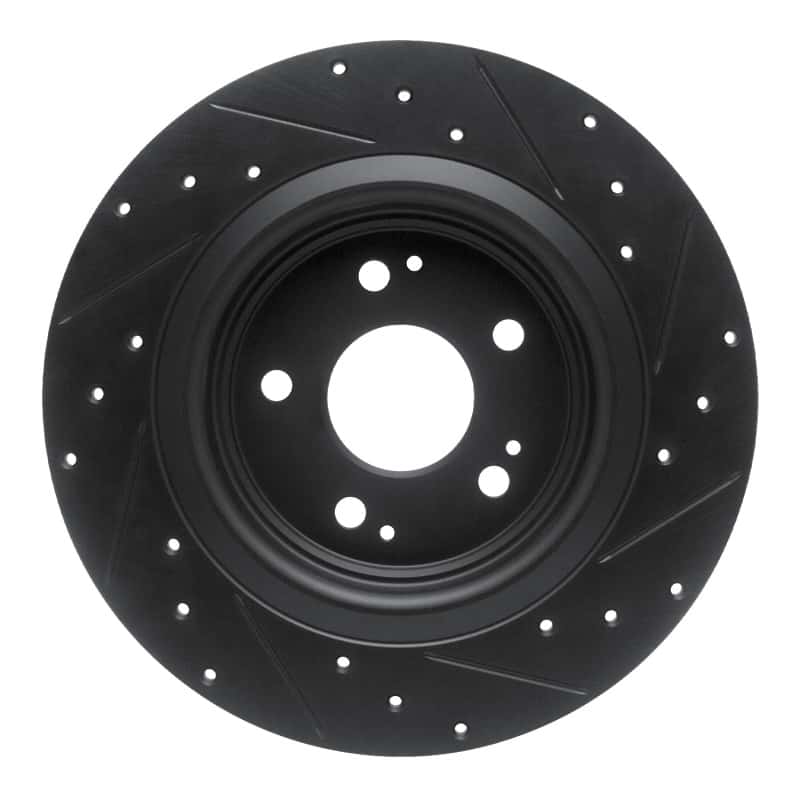 R1 Concepts — R1 17-20 Acura MDX Rear Left Drilled & Slotted Black Brake Rotor
R1 Brake Rotor Drill - view 5