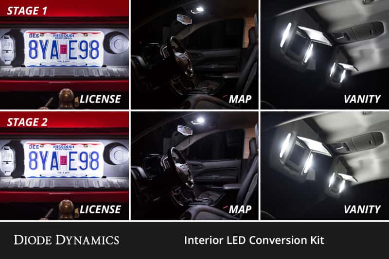 Diode Dynamics — Diode Dynamics 17-20 d F-150 Raptor Interior LED Kit Cool White Stage 1 - view 4