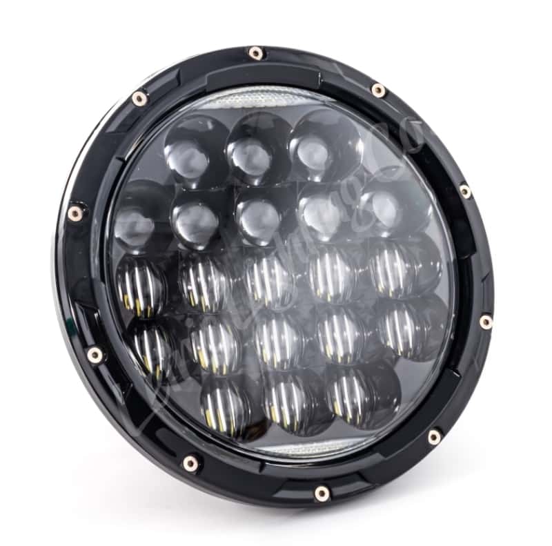 Letric Lighting — Letric Lighting 7in Led Aggressive Headlght Blk - view 1