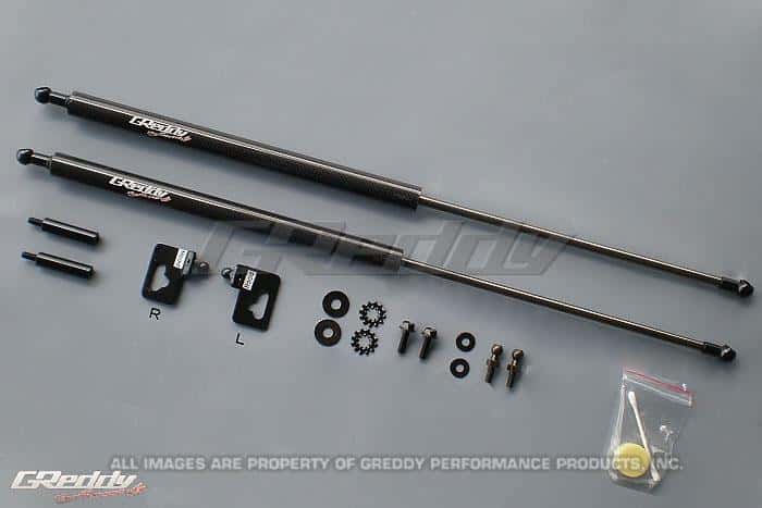 GReddy — GReddy 00-09 Honda S200 AP1/AP2 Engine Hood Lifter Kit (Designed for OEM weight hoods.) - view 1