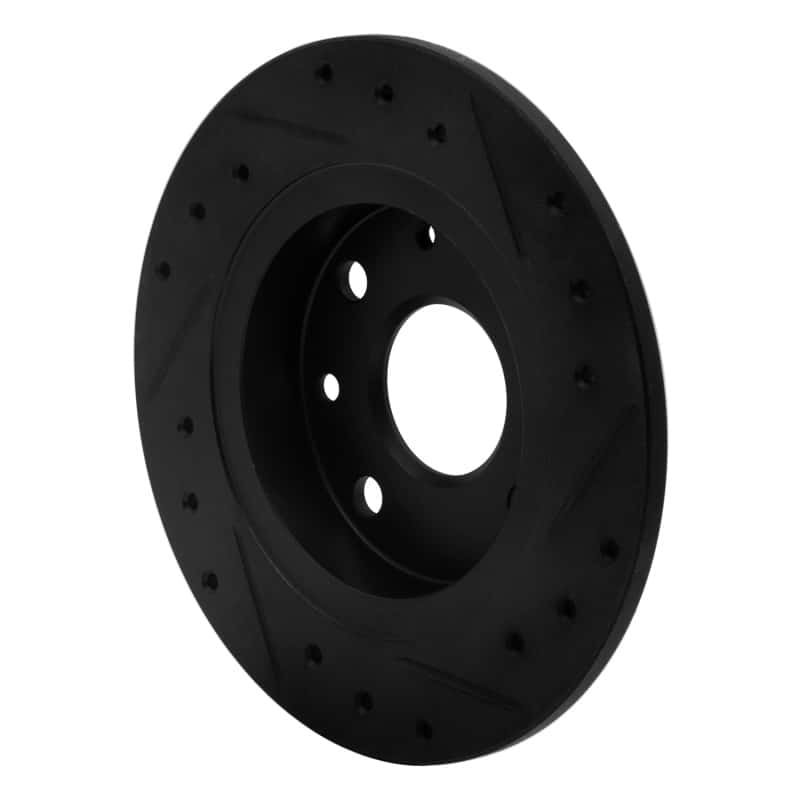 R1 Concepts — R1 90-93 Mazda Miata Rear Left Drilled & Slotted Black Brake Rotor
R1 Brake Rotor Drill - view 4