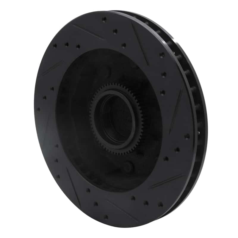 R1 Concepts — R1 1994-1999 Dodge Ram 2500 Front Left Drilled & Slotted Black Brake Rotor
R1 Brake Rotor Drill - view 4