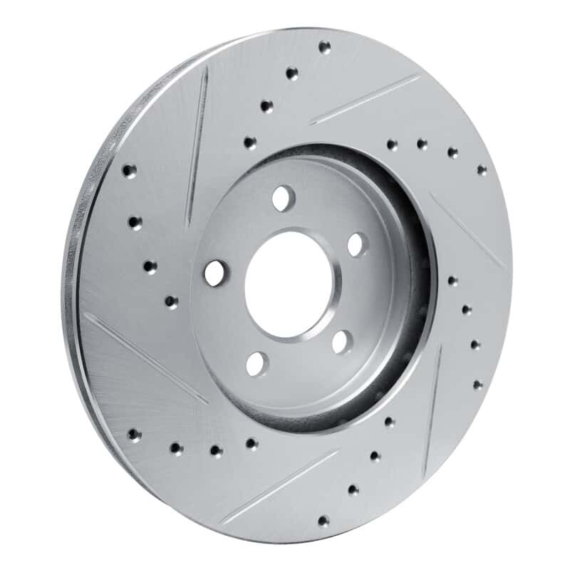 R1 Concepts — R1 89-95 Chrysler LeBaron Front Right Drilled & Slotted Silver Brake Rotor
R1 Brake Rotor Drill - view 4