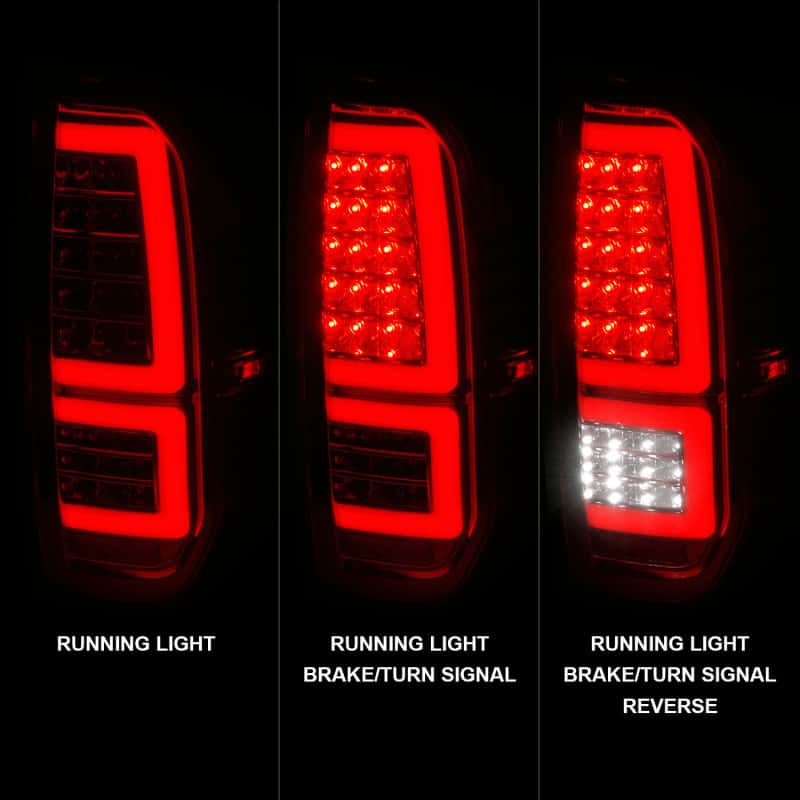 ANZO — ANZO 2014-2021 Toyota Tundra LED Taillights Chrome Housing/Clear Lens - view 9
