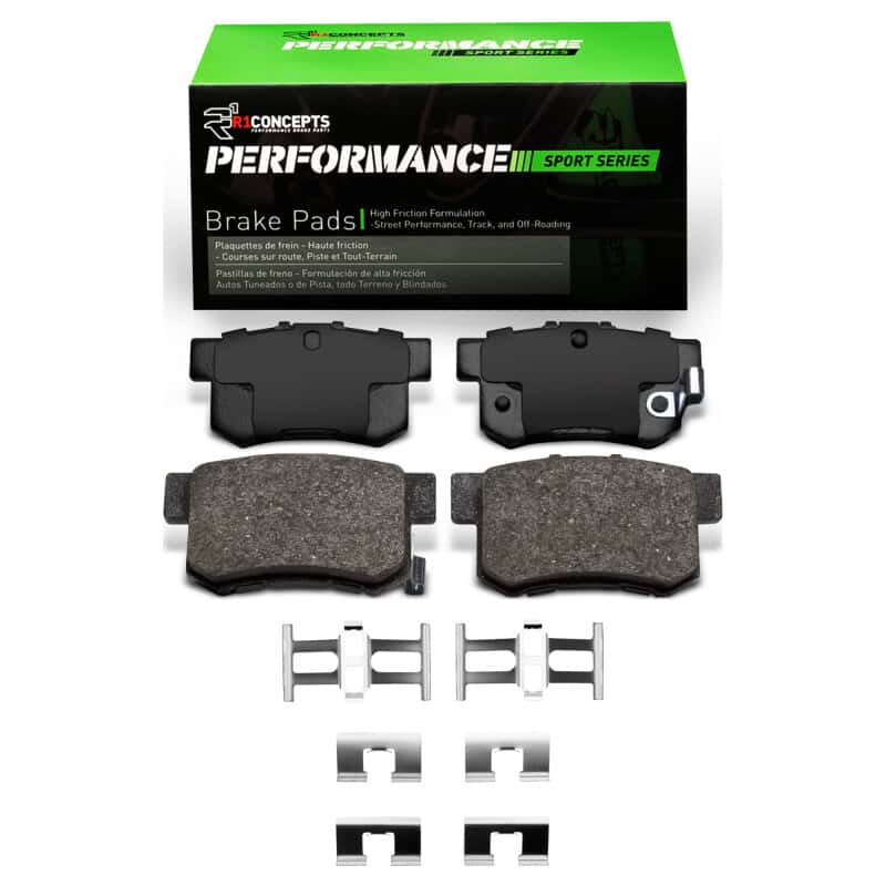 R1 Concepts — R1 1987-2022 Acura TSX Rear R1 Performance Sport Pads & Hardware Kit
R1 Performance Sport - view 1