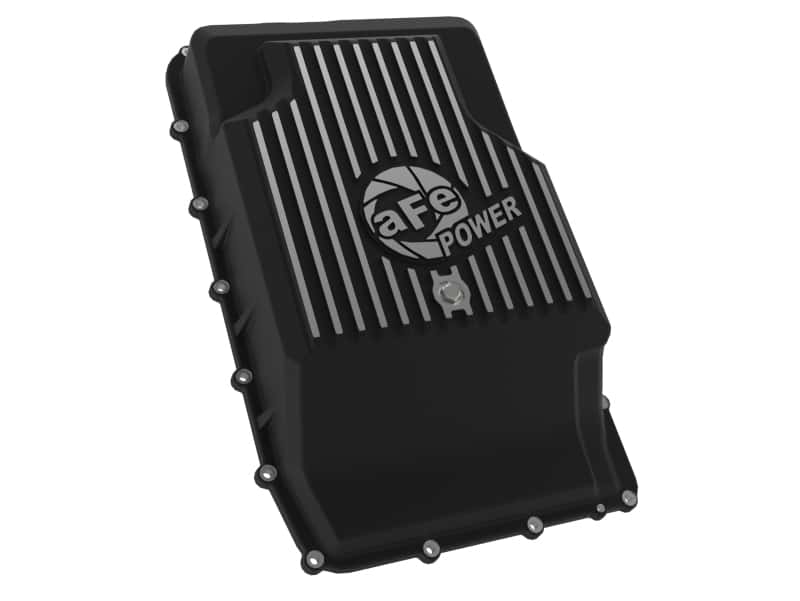 aFe — aFe 17-24 Ford F-150 10R60/10R80 Pro Series Rear Transmission Pan Black w/ Machined Fins
Transmission Pan - view 2