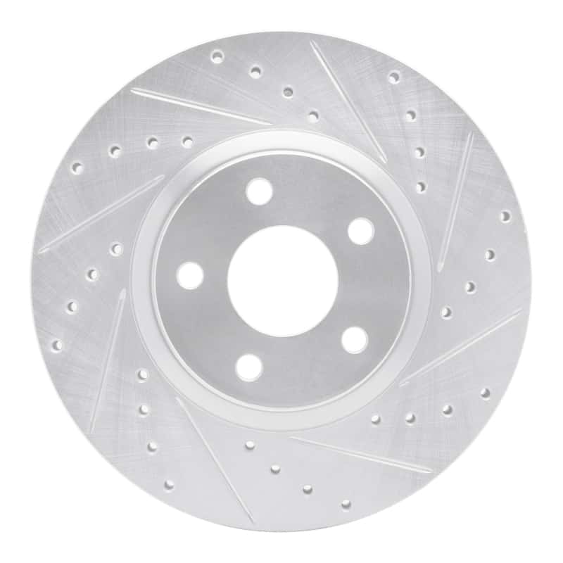 R1 Concepts — R1 04-19 Ford Escape Front Right Drilled & Slotted Silver Brake Rotor
R1 Brake Rotor Drill - view 1