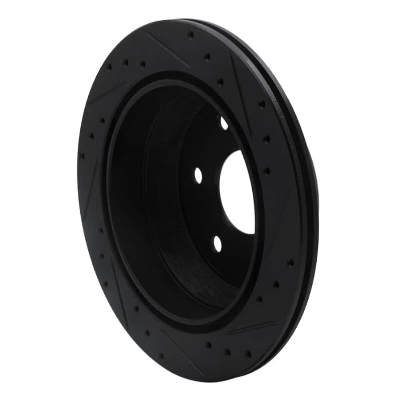 R1 Concepts — R1 99-07 Chevrolet AVALANCHE 1500 Rear Left Drilled & Slotted Black Brake Rotor
R1 Brake Rotor Drill - view 4