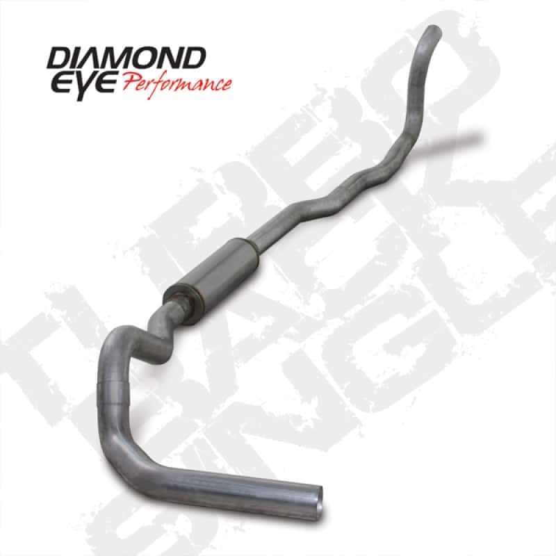 Diamond Eye Performance — Diamond Eye KIT 4in Turbo Back SGL AL: 4-WHEEL DRIVE ONLY 89-93 DODGE CUMMINS 5.9L
KIT; 4in.; TBSGL; AL - view 1