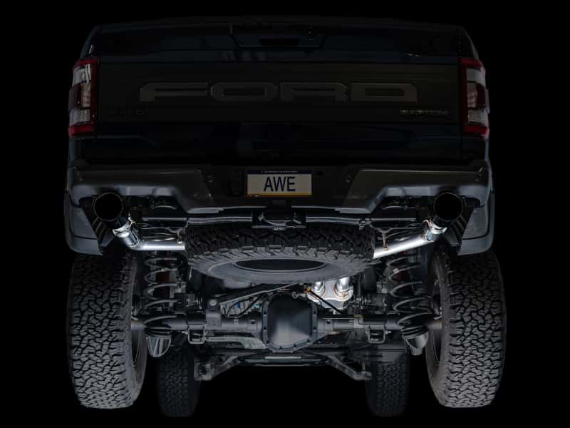 AWE Tuning — AWE Gen 3 Ford Raptor SwitchPath Exhaust  - Diamond Black Tips
SwitchPath Exhaust - view 12