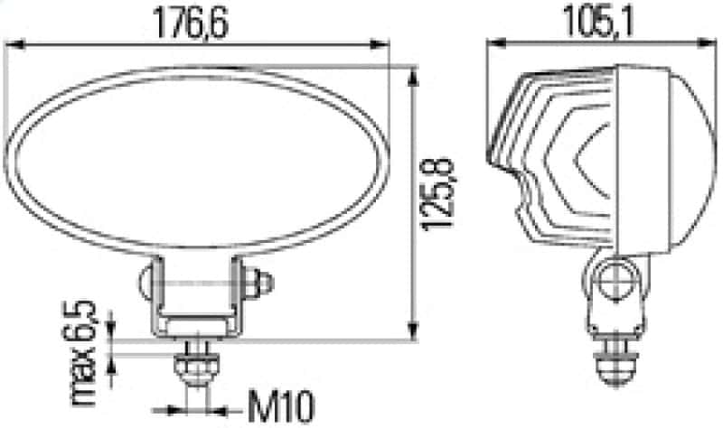 Hella — Hella Work Lamp Na 0Gr Md1224 Dt Ov90 1Gb
WORK LAMP - view 6