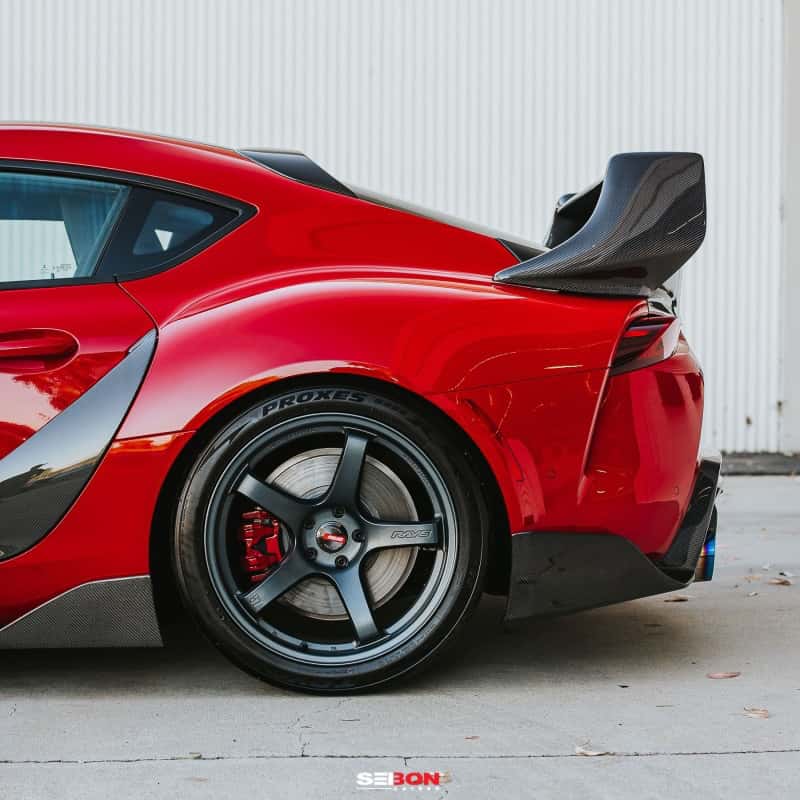Seibon — Seibon 2020 Toyota Supra TD-Style Carbon Fiber Rear Spoiler - view 11