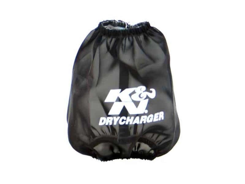 K&N Engineering — K&N Drycharger Round Tapered Air Filter Wrap - Black 5.125in Base ID x 3.5in Top ID x 6in H - view 2