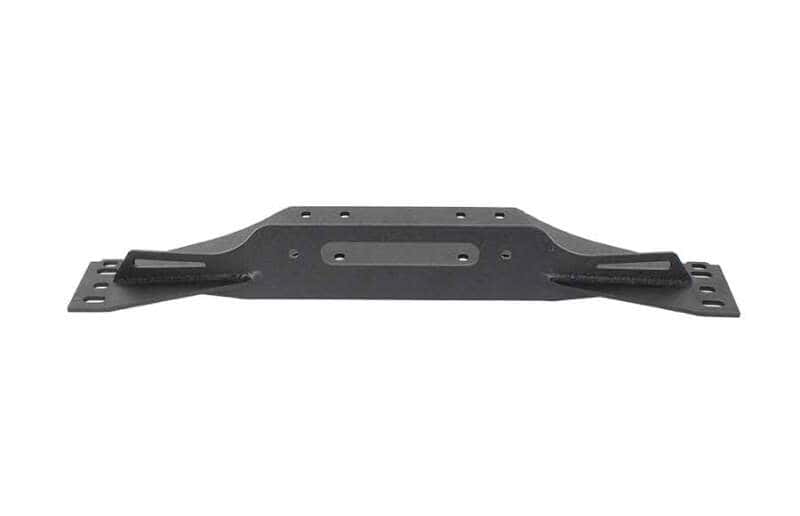 Fishbone Offroad — Fishbone Offroad 97-06 Jeep Wrangler TJ Winch Plate Steel - Black Textured Powdercoat Piranha Series - view 1