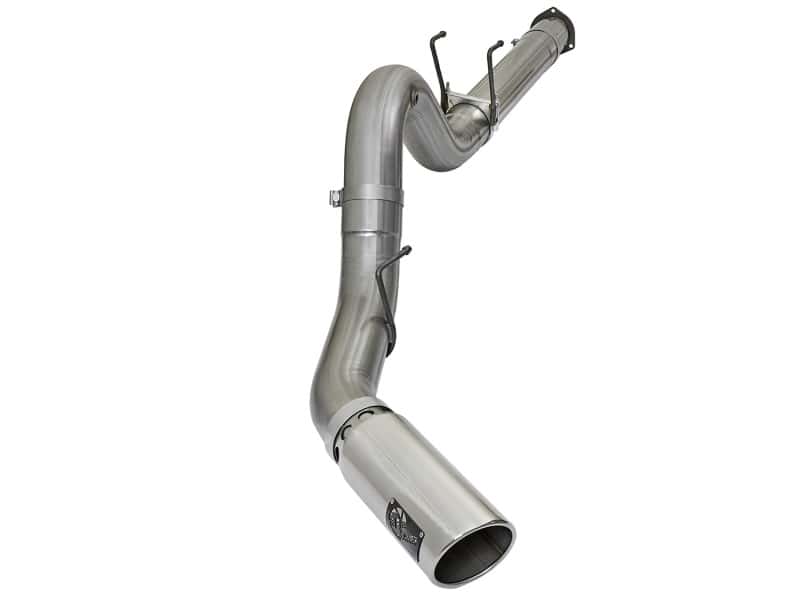 aFe — aFe LARGE BORE HD 5in 409-SS DPF-Back Exhaust w/Polished Tip 2017 Ford Diesel Trucks V8 6.7L (td)
DPF-Back Exhaust - view 1