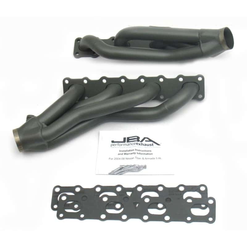 JBA — JBA 04-15 Nissan 5.6L VK56DE Oval Port 1-5/8in Primary Ti Ctd Cat4Ward Header
Exhaust Header - view 2