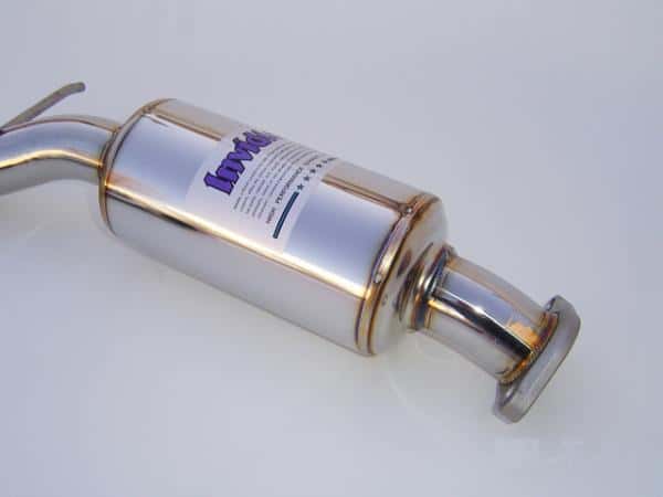 Invidia — Invidia 06-08 Honda Fit 50mm (101mm tip) Cat-back Exhaust - view 3