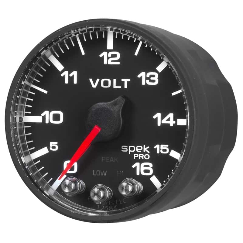 AutoMeter — AutoMeter Gauge Voltmeter 2-1/16in. 16V Stepper Motor W/Peak & Warn Blk/Blk Spek-Pro
GA 2" VOLT BFB SPEK - view 11