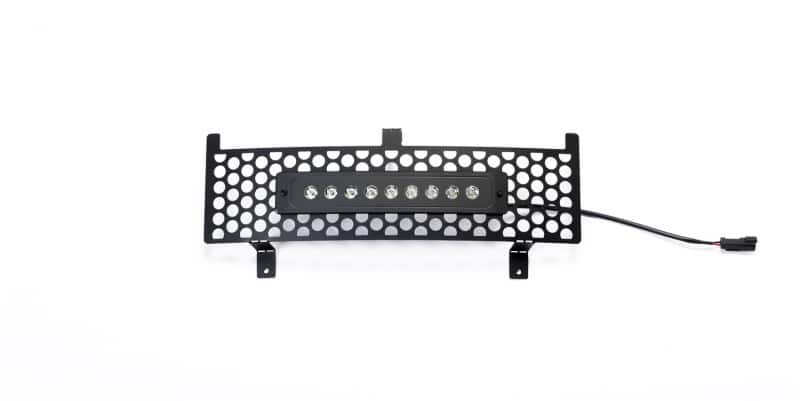 Putco — Putco 15-19 Chevy Silv HD SS Black Punch Design Bumper Grille Insert w/ Curved Flush 10in Light Bar
BmprValanceGrilleIns - view 1