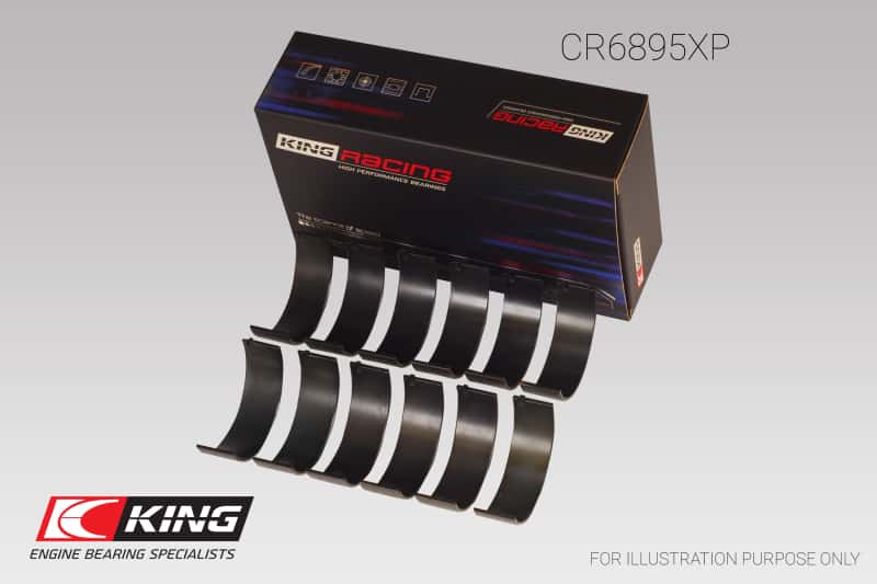 King Engine Bearings — King Ford Ecoboost 3.5L V6 pMaxBlack Coated Connecting Rod Bearing Set - Size +0.25mm
Engine Bearing - view 2