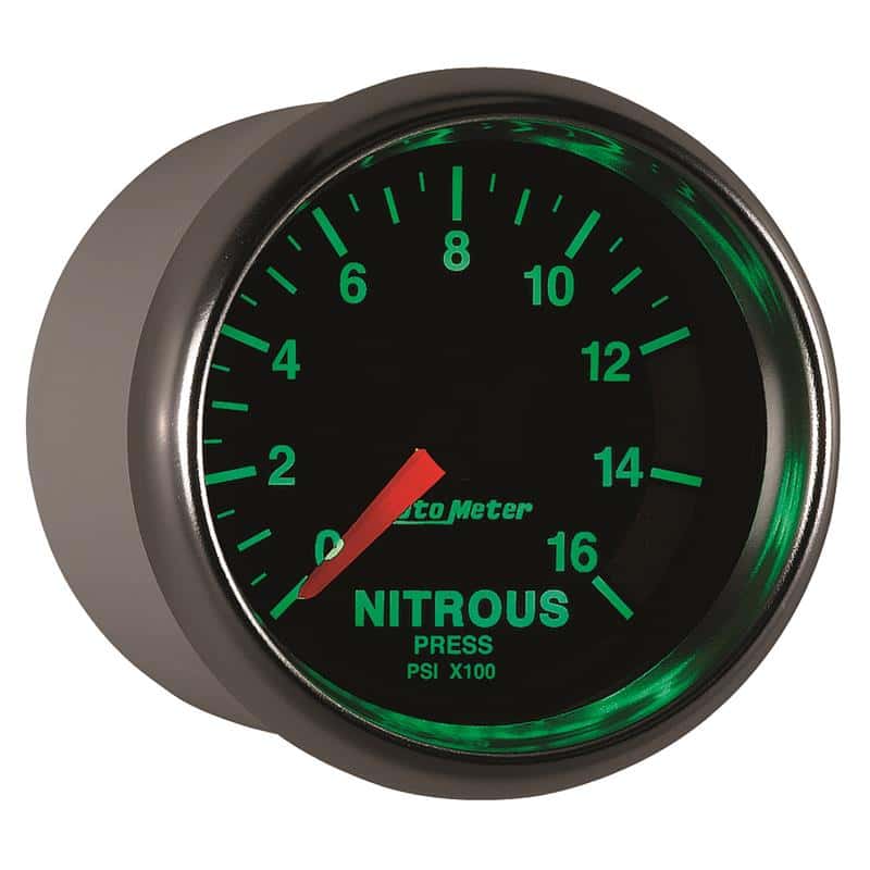 AutoMeter — Autometer GS 2 1/16in. 1600PSI Nitrous Fuel Pressure Gauge
2-1/16" NITROUS, 0-1 - view 7