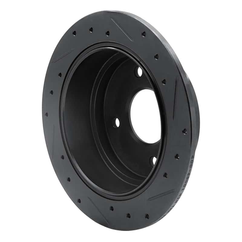 R1 Concepts — R1 90-92 Infiniti M30 Rear Left Drilled & Slotted Black Brake Rotor
R1 Brake Rotor Drill - view 4