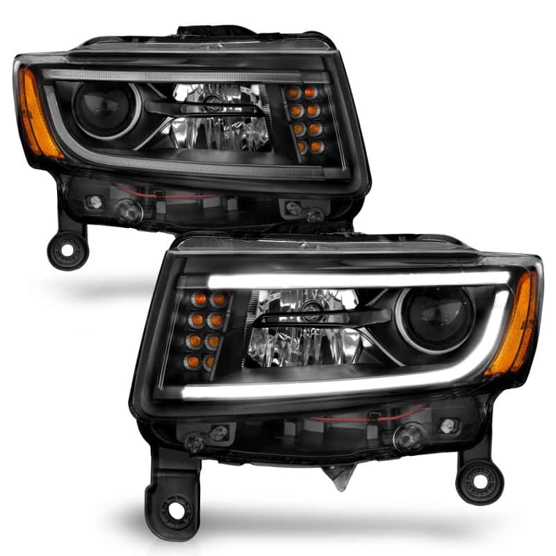 ANZO — ANZO 2014-2015 Jeep Grand Cherokee Projector Headlights w/ Plank Style Design Black
Head Light Set
HdLtSet - view 8