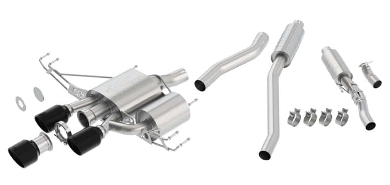 Borla — Borla 17-18 Honda Civic Type-R FK8 ATAK Cat-Back Exhaust w/ Ceramic Black Tips
Cat-Back System - view 1