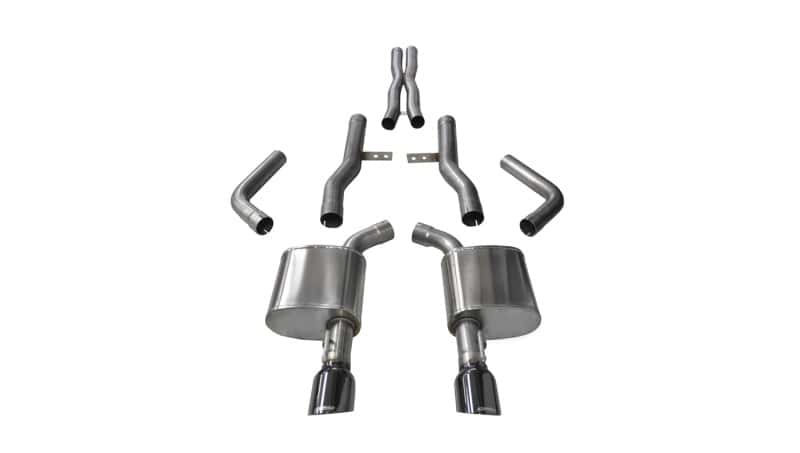 CORSA Performance — Corsa 2015-2023 Dodge Charger SRT/Scat Pack/R/T 6.4L Black Xtreme Cat-Back Exhaust
Exhaust - view 3