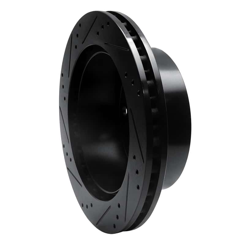 R1 Concepts — R1 99-05 Ford F-350 Super Duty 2WD Rear Right Drilled & Slotted Black Brake Rotor
R1 Brake Rotor Drill - view 4
