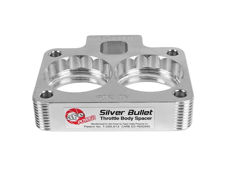 aFe — aFe Silver Bullet Throttle Body Spacers TBS Dodge Trucks 94-01 V8-5.2/5.9L
Throttle Body Spacer
TBdySpacer - view 3