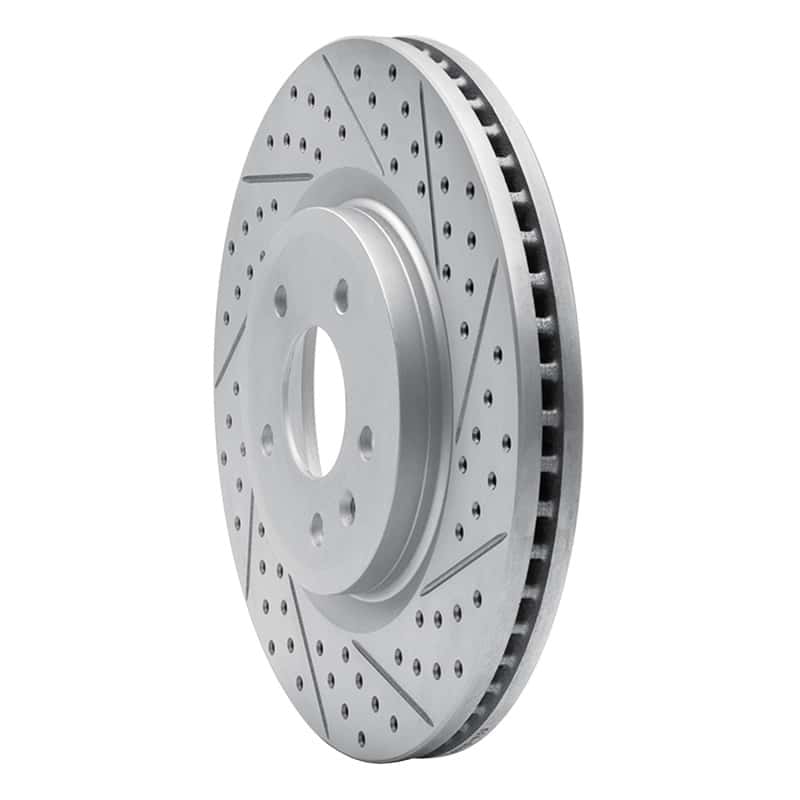 R1 Concepts — R1 11-19 Ford Flex Front Right Drilled & Slotted Geo-Carbon Rotor - view 2