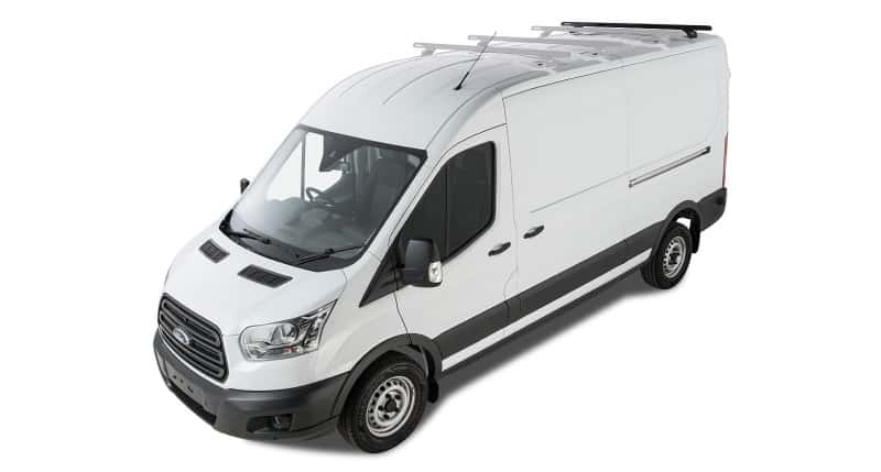 Rhino-Rack — Rhino-Rack 14-21 Ford Transit 2 Door Wagon Heavy Duty RLTP 3 Bar Roof Rack - Black
Roof Rack - view 1