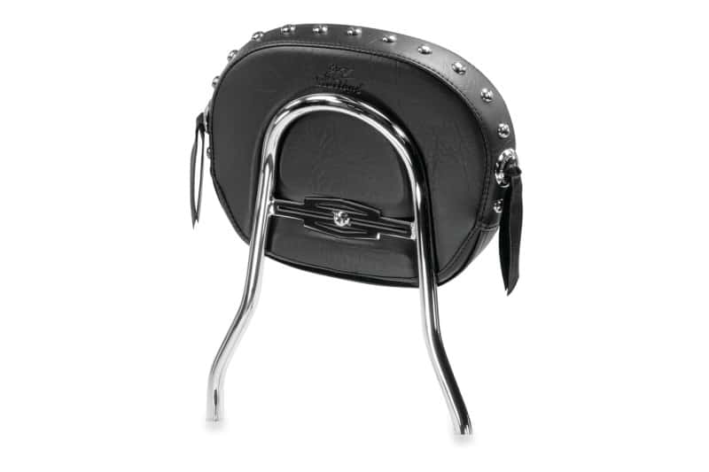 Mustang Motorcycle — Mustang Harley Detachable Sissy Bar Pad w/Studs (11 inch x 9 inch) - Black - view 1