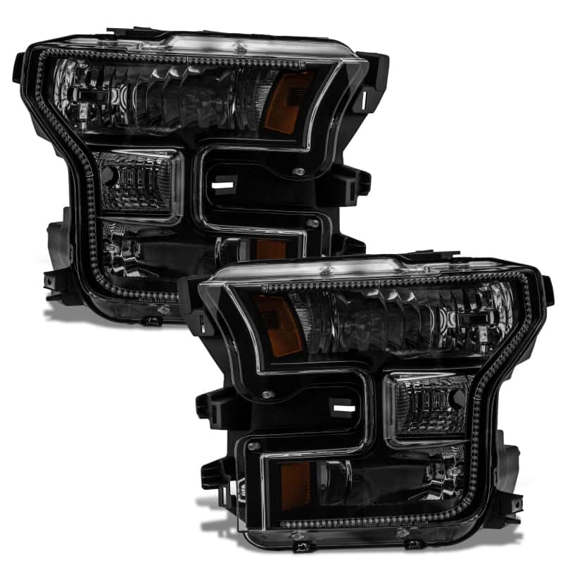 ORACLE Lighting — Oracle 15-17 Ford F-150 Dynamic RGB+A Pre-Assembled Headlights Halogen - Blk Edition - - view 11