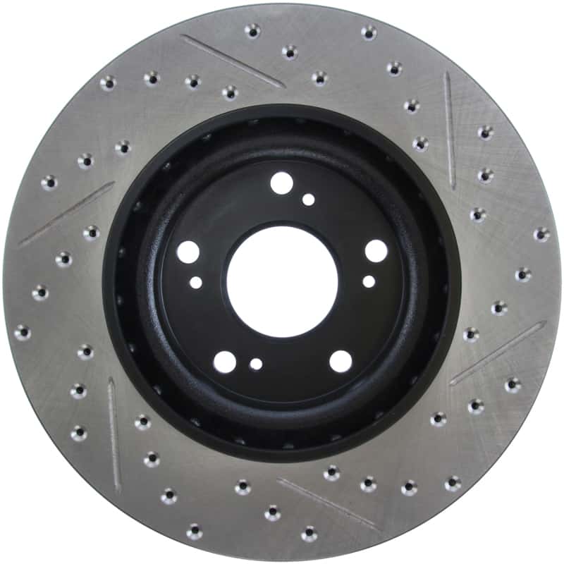 Stoptech — StopTech 02-06 Acura RSX Type S / 06-09 Honda Civic Si Slotted & Drilled Right Front Rotor
Disc Brake Rotor
Slot/Drill Rotor - view 5