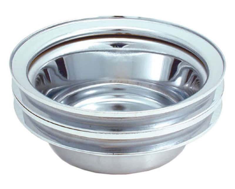 Spectre — Spectre SB Chevy (w/Long Water Pump) Double Lower Groove Crankshaft Pulley - Chrome - view 1